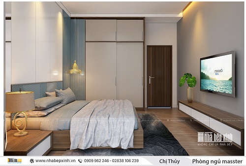 Thiết kế nội thất không gian phòng ngủ đẹp và hiện đại - NBX255